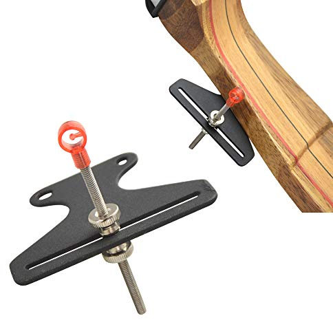 ZSHJGJR Bogenvisier für Recurvebögen Rostfreier Stahl Bow Sight Bogen Anblick Jagdvisier 1 Pin Bogen Visier für Bogenzubehör (Rot)