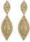 EVER FAITH Damen Ohrringe Österreichische Kristall Hochzeit Braut Charm 2 Blatt Drop Baumeln Ohrstecker Braun Gold-Ton