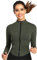 SotRong Gym Tops for Women Zip Up Running Jacket Long Sleeve Sports T-Shirt Fitness Workout Yoga Athletic Crop Tops Ladies Breathable Activewear Sportswear with Thumb Holes Army Green M