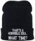 Lustige Strickmütze - Warme Wintermütze mit Spruch That's a Horrible idea... What time? - Beanie für Damen und Herren - Unisex Wollmütze - Haube mit Spruch
