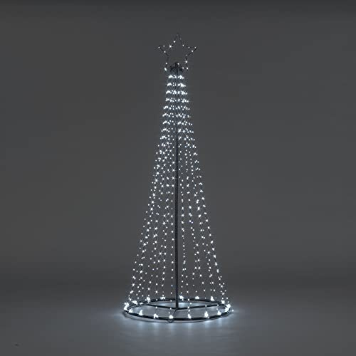 Snowtime 2.5m Maypole Tree With 884 Ice White Flashing Wire Lights