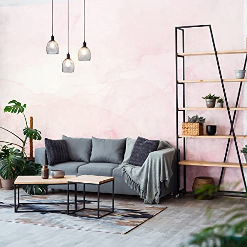 Muralo VLIES FOTOTAPETE 520x318 TAPETE Wandtapeten Rosa Ombre gemaltes Aquarell Wohnzimmer Schlafzimmer Moderne Wandbilder XXL Wand Dekoration Abstrakt Luxus Br.520xHö.318