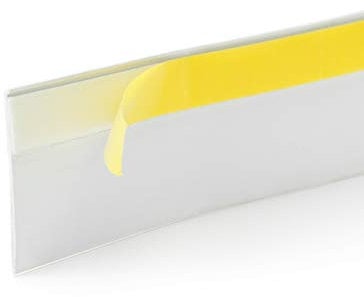 Seiletech.de Listello per finestra | 25 m | 30 mm x 1,5 mm | autoadesivo | bianco | striscia di guarnizione piatta per profilatura