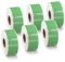 BETCKEY - 6 Rollen Grün Mehrzwecketiketten Kompatibel mit DYMO 11355(S0722550), 19mm x 51mm, 3000 Farbige Etiketten für LabelWriter 450, 4XL NICHT passend 550 oder 5XL