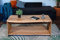 SAM Couchtisch Ada, Akazienholz massiv & naturfarben, Beistelltisch mit Ablage, echte Baumkante, Massivholz-Sofatisch, 115 x 55 x 45 cm