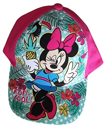 Disney Minnie Maus Kappe Basecap Mütze Tropi-Cool! rosa pink für Kinder, Mädchen und Jungen (as3, Numeric, Numeric_52, pink)