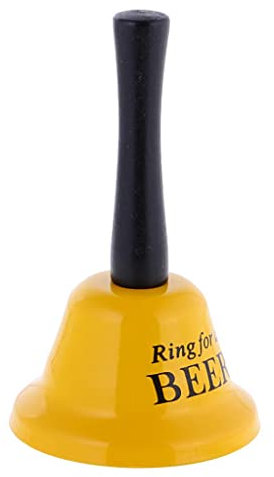 misppro Handglocke für Tee/Umarmung/Bier, Geschenk für Junggesellinnenabschied, Spielrequisite – Ring für ein Bier, Einheitsgröße