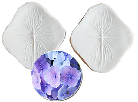 Reland Sun Large Peony Rose Tulip Orchid Flower Petal Veiner Silicone Mould Sugar Fondant Mold Cake (hydrangea)