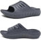 KuaiLu Mens Recovery Sandals Sport Comfort Arch Support Cushion Athletic Sliders Orthotic Plantar Fasciitis Open Toe Wide Width Thick Foam Sandles Summer Pool Beach Slippers AllGrey Size 10