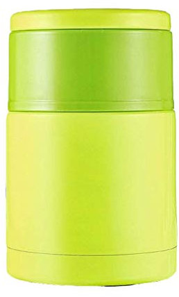 Termo de acero inoxidable de 700 ml, en un recipiente aislado al vacío, pico ancho, mango oculto (cielo azul del mar), color: azul cielo (color: verde manzana)