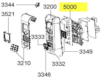 PLATINE DE CONTROLE COMPLETE pour MICRO ONDES WHIRLPOOL - 480120100359