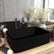 CIADAZ Lavabo de Luxe Noir Mat 41x30x12 cm Céramique,Vasque À Poser Salle De Bain,Lavabo Salle De Bain