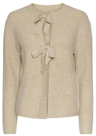 Pieces Damen Pcsilly Ls Reversible Tie Knit Exp Noos Strickjacke