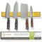QUINTESSIO - Barra magnética para cuchillos - Iman cuchillos de cocina de acero inoxidable de 40 cm - Soporte cuchillos cocina - Porta cuchillos cocina - Soporte cuchillos magnetico - oro
