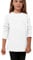 GW CLASSY OUTFIT Girls Boys Plain Long Sleeve School Basic Top School Cotton Kids T-Shirt Tops Crew Neck Uniform Jumper (White Crew Neck Full Sleeves, 11-12 Years)
