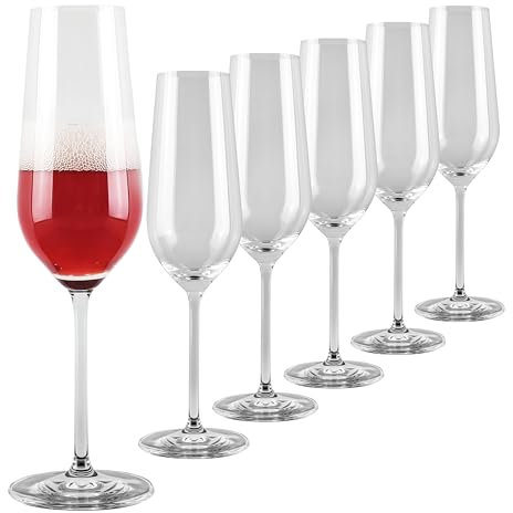 Sauerland GLAS 6er Set Sektglas Meghan 300ml