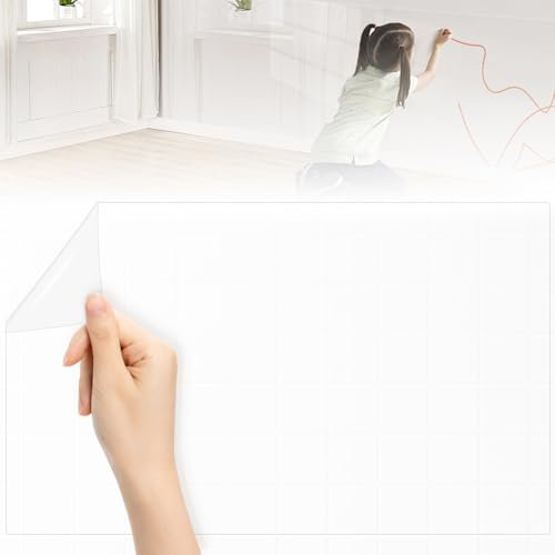 Wandschutzfolie Elektrostatisch, Wandschutzfolie Selbstklebend, Schutzfolie Wand Transparent, Selbstklebende Folie Transparent für Küche, Möbel, Büro, Wandschutz (40cm x 10m)