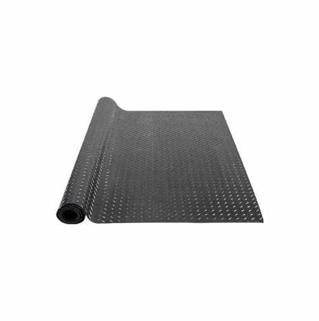 WAMVZYX Rouleau de Sol en Caoutchouc à diamantée, Tapis de Sol de Garage en Caoutchouc SBR, Facile à Nettoyer, Compatible avec Les sous-Voitures, Le Garage, l'industrie et la Salle de Sport(4x10FT)