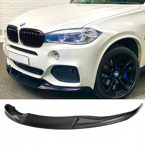 For Auto Perfectionists UK Front Spoiler Wing Compatible With BMW X5 F15 2013-2018 M Sport ABS Carbon Fibre