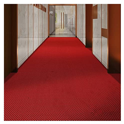 Tappetino da bagno antiscivolo con drenaggio, tappetino da doccia antiscivolo per bagno e piscina, tappeto in gomma per aree umide, cucina, balcone, rosso, 120 x 80 cm