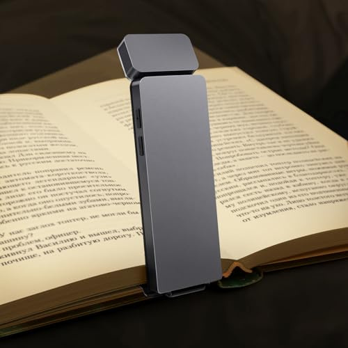 CMUBH Rechargeable Book Light for Reading in Bed, LED Clip-On Reding Light