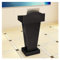 YHDMBBSHNB Holzpodium, Holz-Podium, Rednerpult Podium Ständer Tragbares Podium Büro Konferenz Rednerpult Tisch Massivholz Rednerpult Schulung Empfangsschreibtisch(Black)