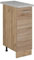 Vicco Apothekerschrank R-Line, Medizinschrank für die Küche, Sonoma, 30 cm AP Marmor