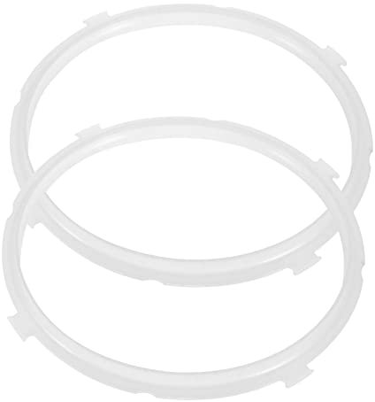 Garneck 2pezzi Anello di Ricambio per Pentola Pressione Silicone da Gasket e Resistente per Cottura Sicura Compatibile con Pentole Elettriche