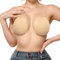 Sexy Code 1701 Push Up Invisible Bra for Women,Silicone Strapless Bra with Clear Strap,Nipple Covers,Reusable Backless Adhesive Bra for Dress(D413,Beige,E)