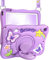 Kidcube for iPad Mini 4 Case, for iPad Mini 5 Case 2015/2019 - Girls Cute Kawaii Girly 3D Purple Butterfly Design Cover with Rotating Stand & Strap Silicone Teen for iPad Mini 4th/5th Generation Cases