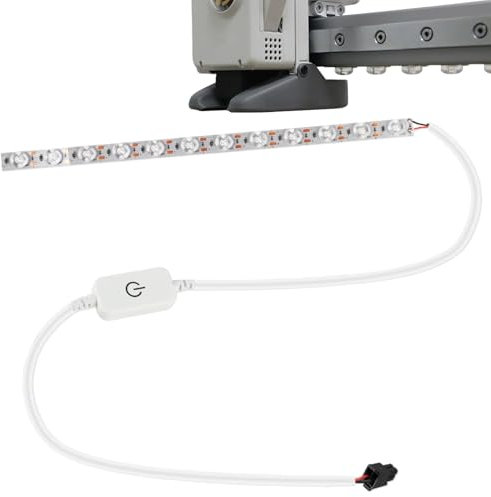 Accessoires d'imprimante 3D - 24 V - Kit de bandes lumineuses COB pour Bambu Lab A1 - Lumière flexible et uniforme à haute densité - Barre lumineuse COB autocollante avec interrupteur - Compatible
