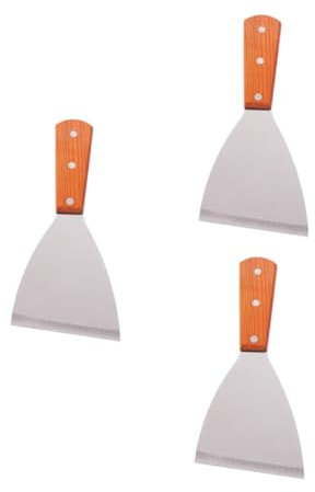 UKCOCO 3stücke Teiliges Steakwender Mit Ergonomischem Holzgriff Für Teppanyaki Und Grillen Für Fleischliebhaber Und Bbq-enthusiasten