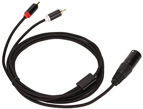 XLR Male to Dual -Kabel HiFi -Splitter für Mixer Active Lautsprecher Mikrofon Verlustlose Leistung (2m)