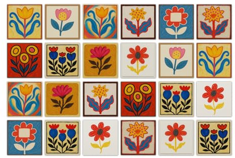 Fliesenaufkleber Abstrakte Gelbe Blume Vinyl Wandfliesenaufkleber, Abziehen Und Aufkleben Pvc Fliesensticker Fliesen Selbstklebende Tapete Wasserdicht Wandaufkleber Für Küche, Badezimmer, Wand