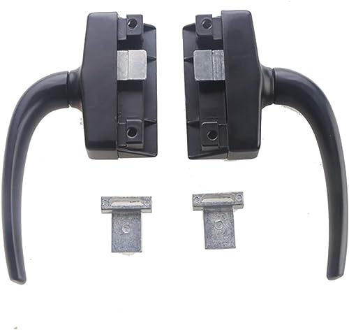 Casement Locking Handle,Window Locks Handles for upvc Windows Lock, Door and Handles, 2PCS Left and Right Gearbox,Outer Glass Latches, Accessories, Locks(Svart)