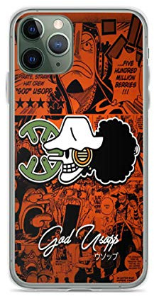 Phone Case One Piece TPU New World God Usopp Compatible with iPhone 11 12 13 14 15 16 17 Pro Max Mini XR SE 2022 7 8 X Xs Plus For Samsung S22 S23 S24 S25 Ultra Clear