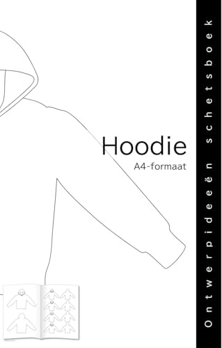Hoodie Ontwerpideeën schetsboek A4-formaat
