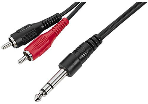 Monacor 3m 6.3mm Stereo Plug Verbindungskabel