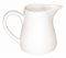 Olympia U819 Lot de 6 pots à crème ou à lait avec poignée, 170 ml, blanc