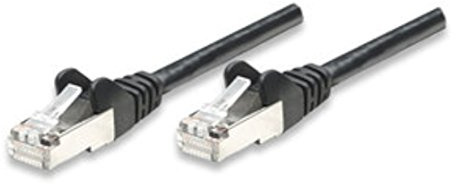 intellinet 731812 Netzwerkkabel Patchkabel Cat6A S/FTP RJ45-Male/RJ45-Male, 10m schwarz