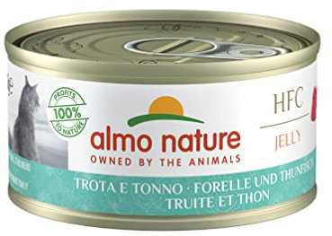 almo nature HFC Jelly Katzenfutter nass -Forelle und Thunfisch 24er Pack (24 x 70g)