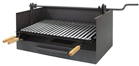 Imex El Zorro 71517 - Cajón para Barbacoa con Elevador y Parrilla de INOX, 50 x 40 x 33 cm