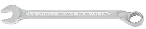 MATADOR Ringmaulschlüssel, gekröpft, 11/16 AF, 0190 8009