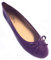 Scarpe 18 Donna Ballerina Ballerine con fiocco, 8500 Viola, 37 EU