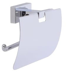 INDA - Portarotolo Basculante con Coperchio Lea Cromo Lucido