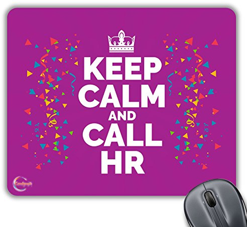 Coralgraph Inc CP053 Keep Calm and Call HR Novelty Gift Printed PC Laptop Computer Mouse Mat Pad