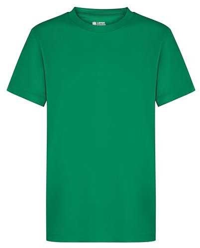 Ages 1-16 Kids Plain Blank T-Shirt Tee Shirt 100% Cotton Boys Girls School Uniform P.E. Gym Green
