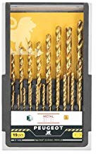 Peugeot 911656 Coffret de 19 forets métal HSS, Gris