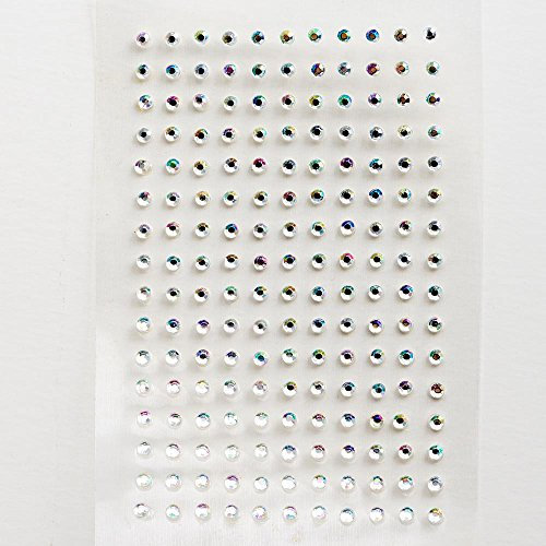 Italian Options - 2mm Iridescent Diamante Rhinestone Gem Crystal Stickers (176 pcs)