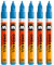 Molotow One4All 127HS Acryl Marker (2,0 mm Strichstärke, hochdeckend und permanent, UV-beständig, für fast alle Untergründe) 6 Stück Farbe 161 schock blau mittel